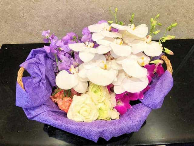 笠岡の葬儀場の絆　葬儀のお花